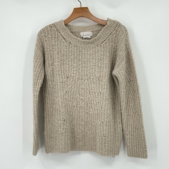 Anthropologie Crewneck Pullover Camila Sweater Tan Size XS P4‎ - Picture 3 of 10